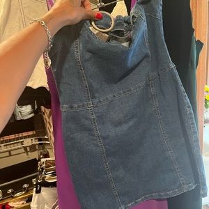 Pretty little thing Jean belt mini dress